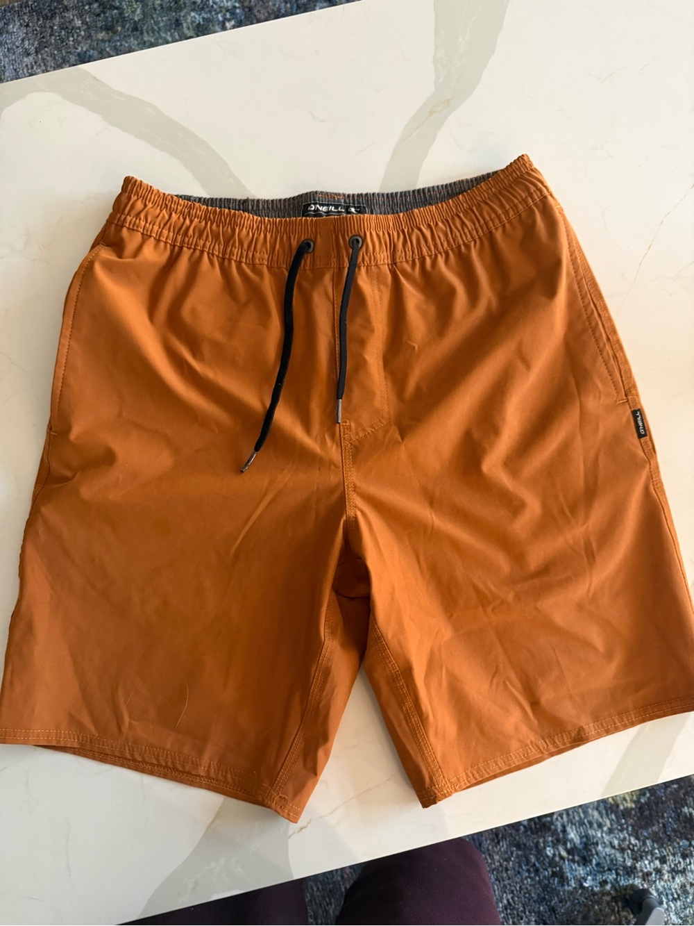 O'Neill Men's Rust Orange hybrid short, small